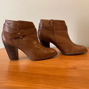 Brown Leather Ankle Boots